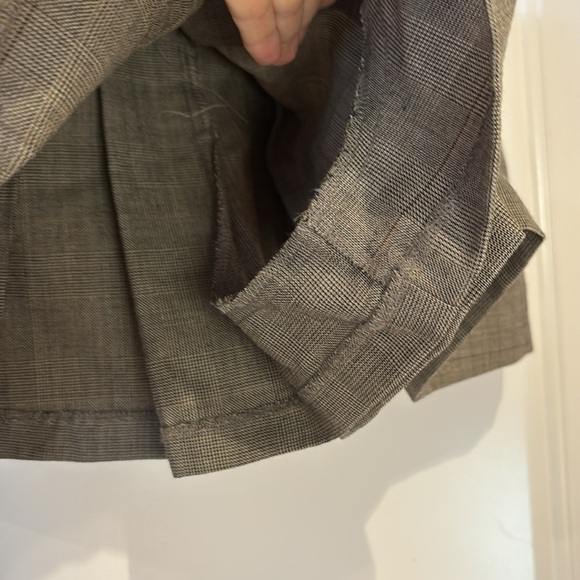 Rare Free People Wool Plaid Mini Skort Sz 4 Y2K 90’s Academia Brittany Spears - Picture 3 of 8